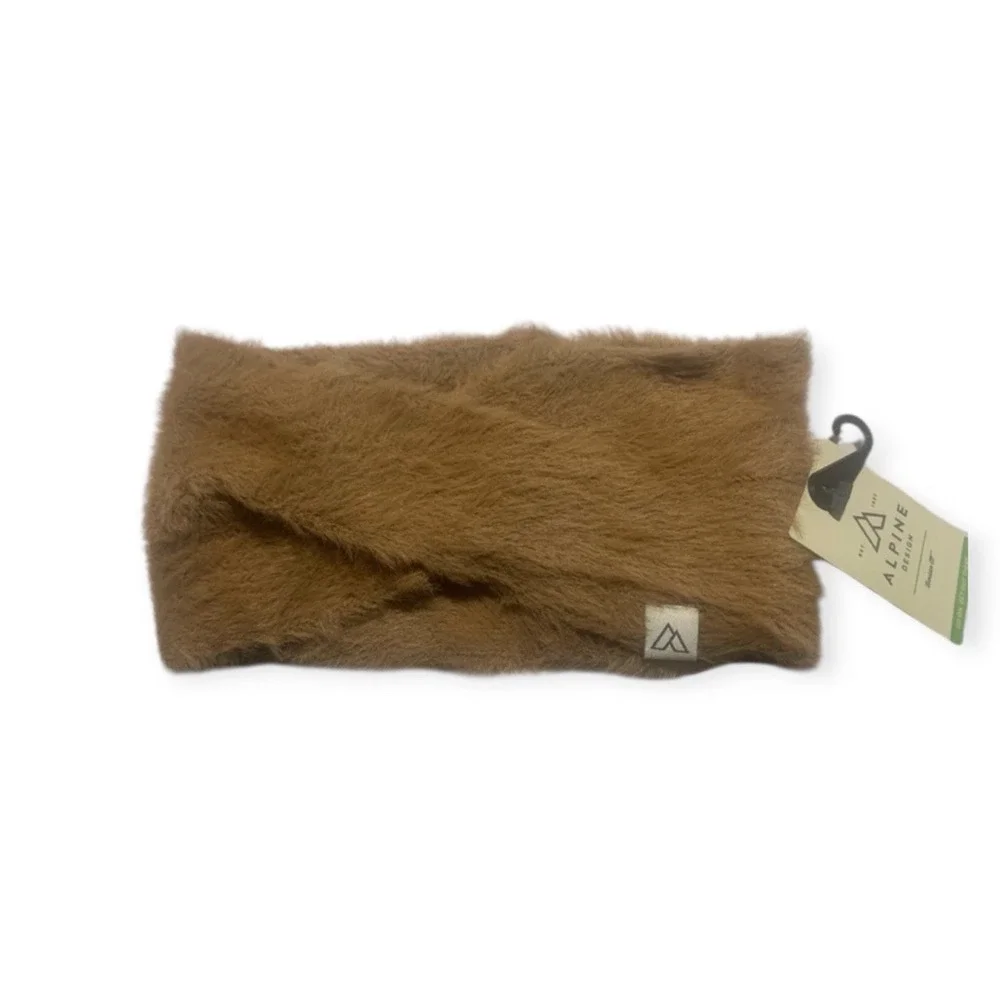Alpine Design Women's Fuzzy‎ Rib Headband | Light Brown | One size
